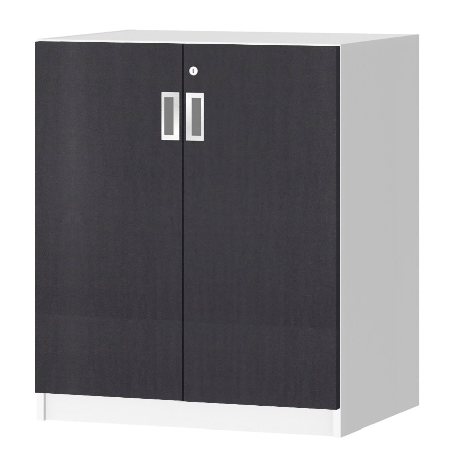 (商品画像) オーダーオフィスストッカー 奥行44.5cm×高さ83.2cm×幅60～70cm 2段扉