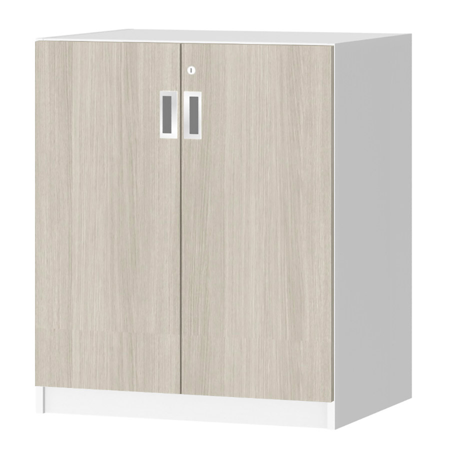 (商品画像) オーダーオフィスストッカー 奥行44.5cm×高さ83.2cm×幅60～70cm 2段扉