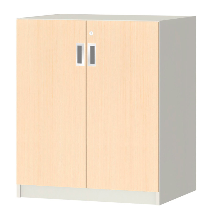 (商品画像) オーダーオフィスストッカー 奥行44.5cm×高さ83.2cm×幅60～70cm 2段扉