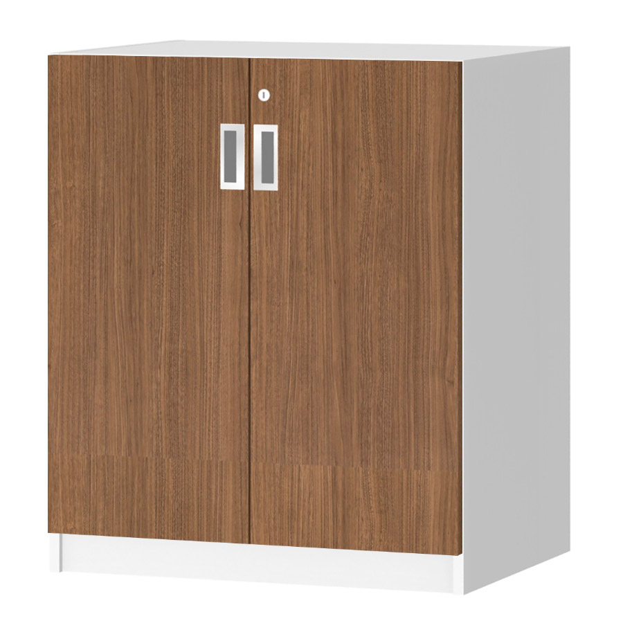 (商品画像) オーダーオフィスストッカー 奥行44.5cm×高さ83.2cm×幅60～70cm 2段扉