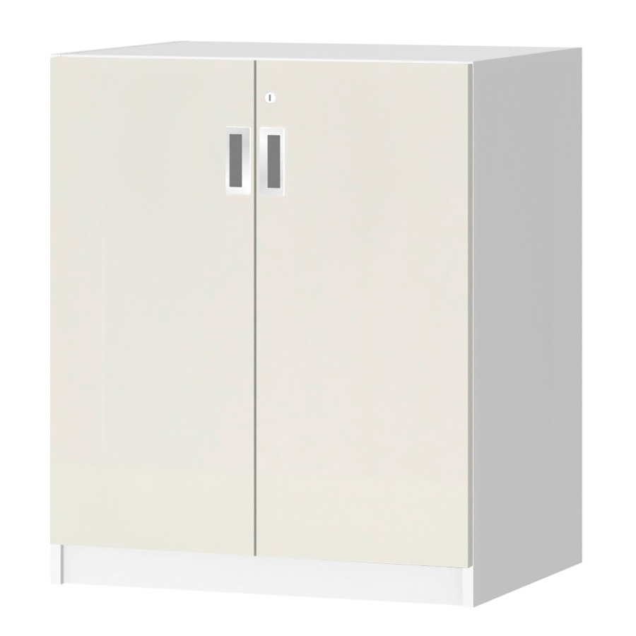 (商品画像) オーダーオフィスストッカー 奥行44.5cm×高さ83.2cm×幅60～70cm 2段扉