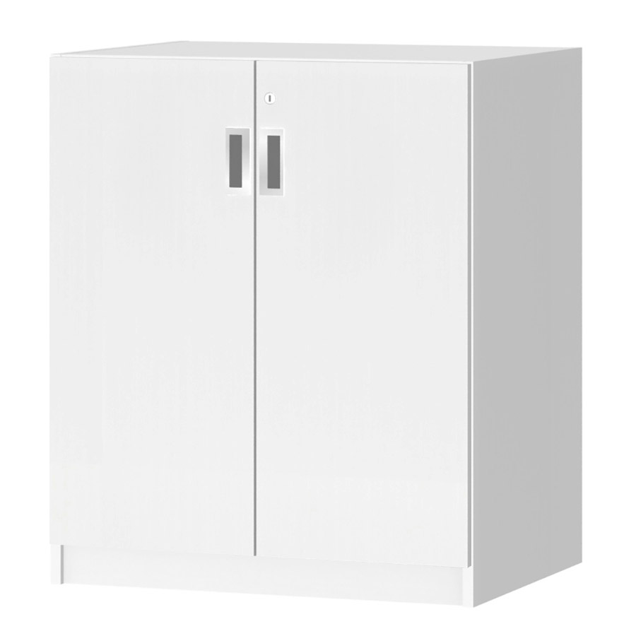 (商品画像) オーダーオフィスストッカー 奥行44.5cm×高さ83.2cm×幅60～70cm 2段扉