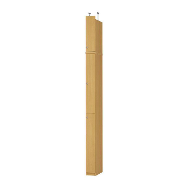 (商品画像) エースラック/カラーラック オーダーメイド 天井突っ張り 扉付 奥行40cm×高さ232～241cm×幅15～24cm（標準タイプ）