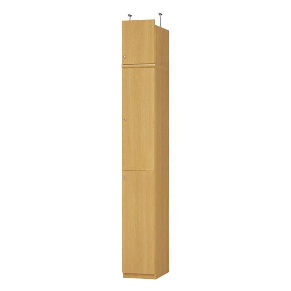 (商品画像) エースラック/カラーラック オーダーメイド 天井突っ張り 扉付 奥行46cm×高さ217～226cm×幅25～29cm（標準タイプ）