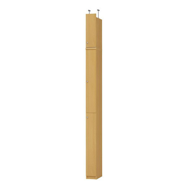 (商品画像) エースラック/カラーラック オーダーメイド 天井突っ張り 扉付 奥行31cm×高さ226～235cm×幅15～24cm（タフタイプ）