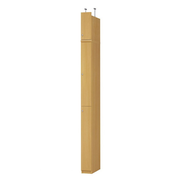 (商品画像) エースラック/カラーラック オーダーメイド 天井突っ張り 扉付 奥行46cm×高さ217～226cm×幅15～24cm（タフタイプ）