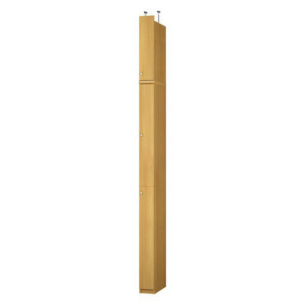 (商品画像) エースラック/カラーラック オーダーメイド 天井突っ張り 扉付 奥行46cm×高さ263.1～272.1cm×幅15～24cm（タフタイプ）