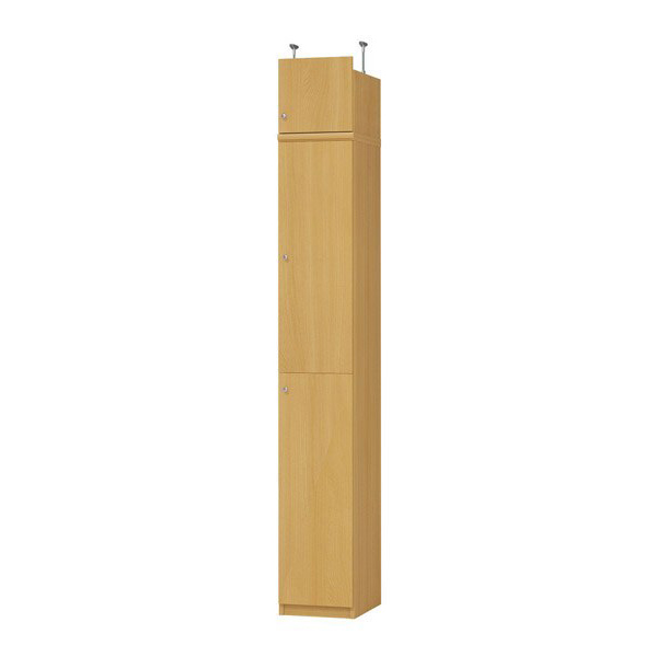 (商品画像) エースラック/カラーラック オーダーメイド 天井突っ張り 扉付 奥行40cm×高さ208～217cm×幅25～29cm（タフタイプ）
