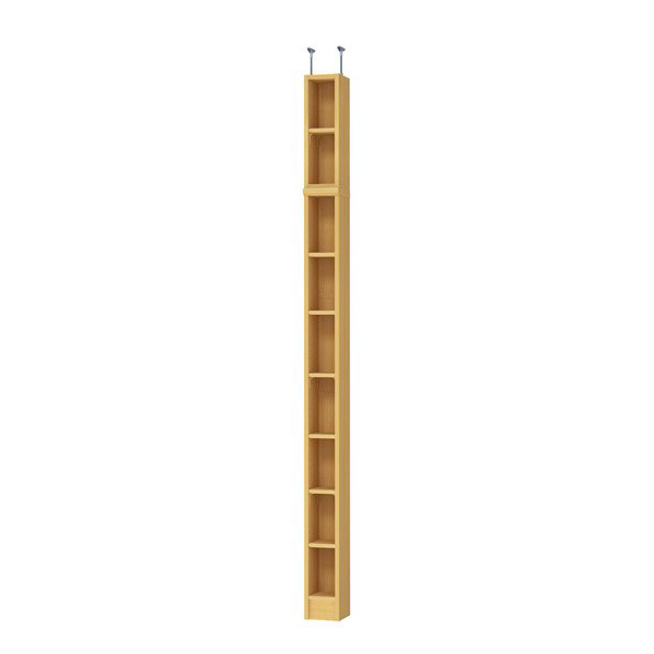 (商品画像) エースラック/カラーラック オーダーメイド 天井突っ張り 奥行19cm×高さ232～241cm×幅15～24cm（標準タイプ）