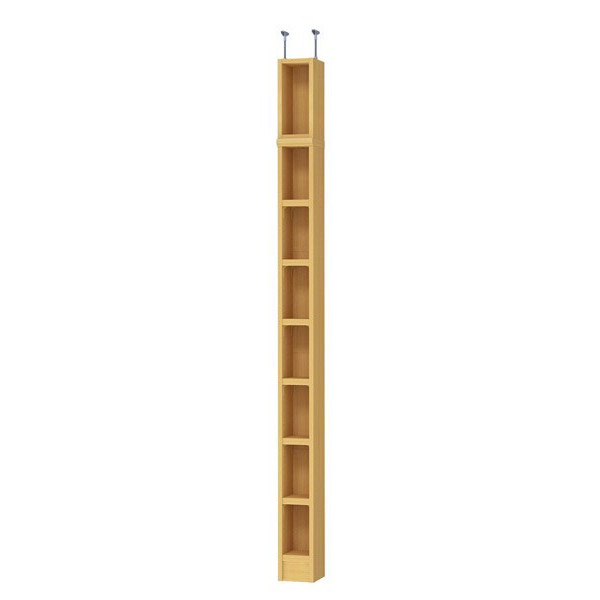 (商品画像) エースラック/カラーラック オーダーメイド 天井突っ張り 奥行19cm×高さ217～226cm×幅15～24cm（タフタイプ）
